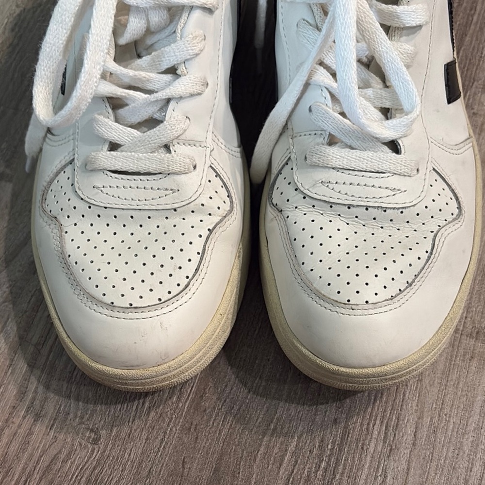 Veja White and Black Casual Sneakers - Picture 5 of 12